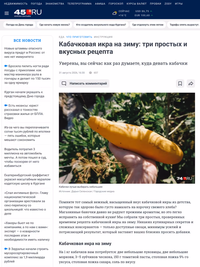 Пример публикации в «45.ru» — 3 из 3