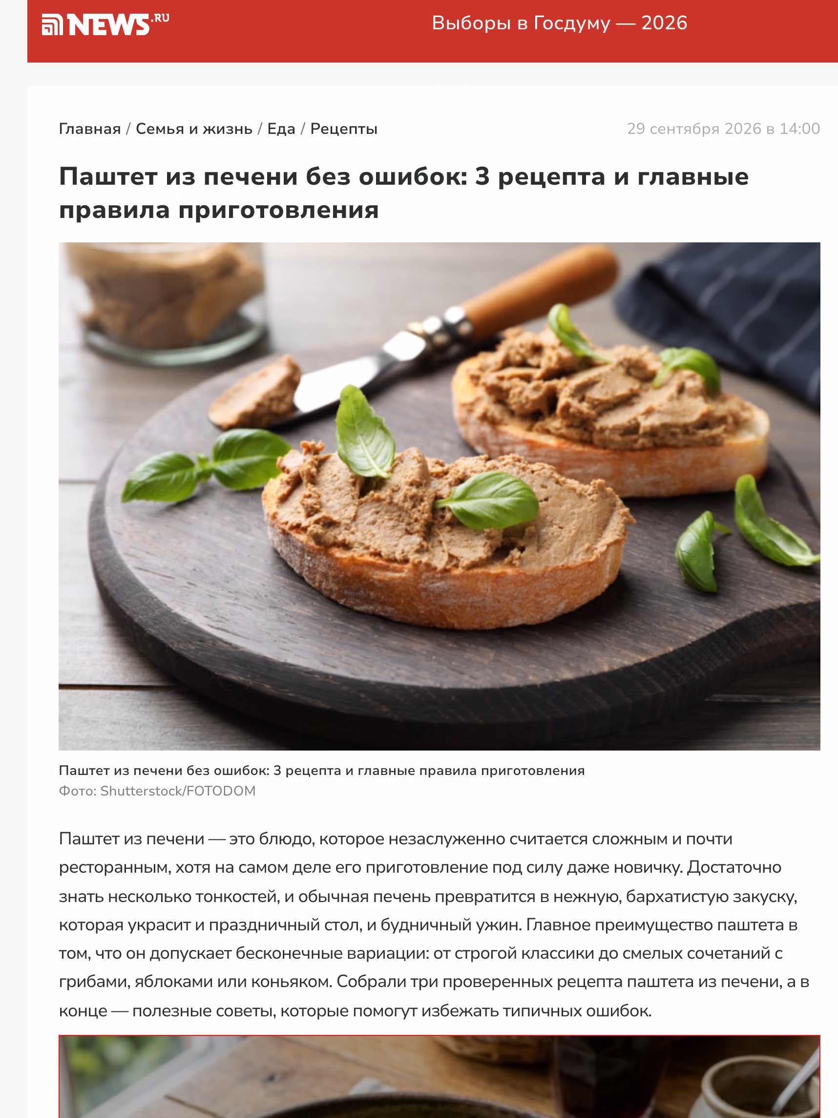 Пример публикации в «NEWS.ru» — 2 из 3